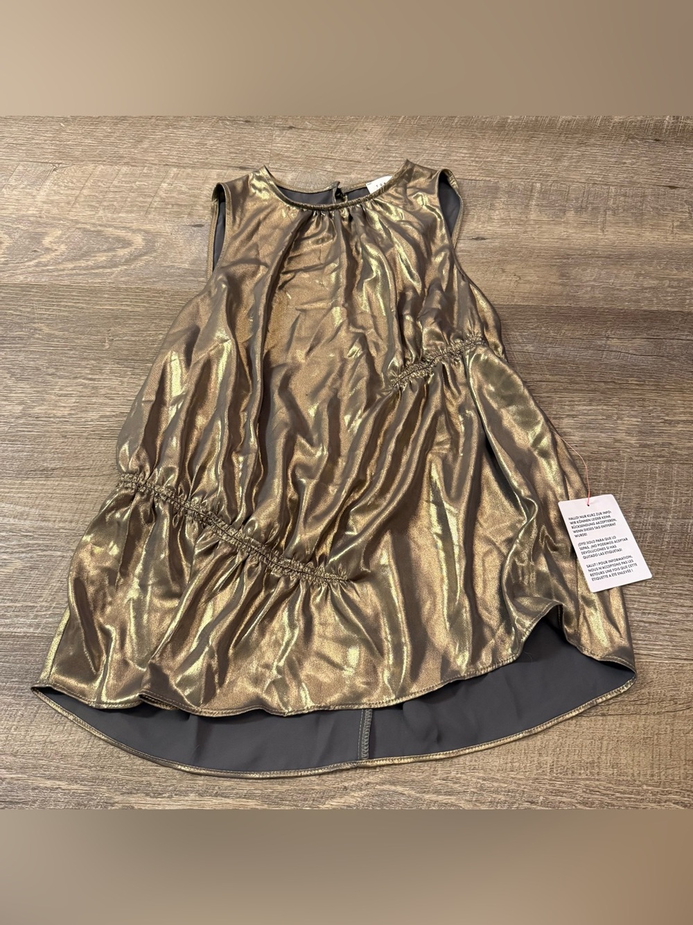 Topshop Metallic Tank